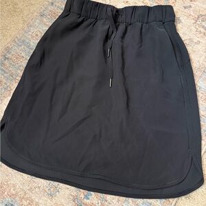 Lululemon Black Drawstring Athletic Skirt
